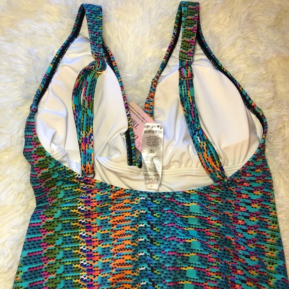 Rainbow Fiesta One Piece Swimsuit size 12 - Picture 13 of 16